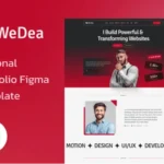 Wedea - Personal Portfolio Figma Template
