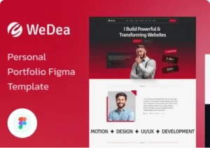 Wedea - Personal Portfolio Figma Template