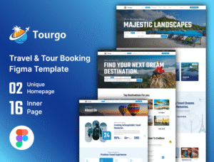 Tourgo - Travel & Tourism Figma Template
