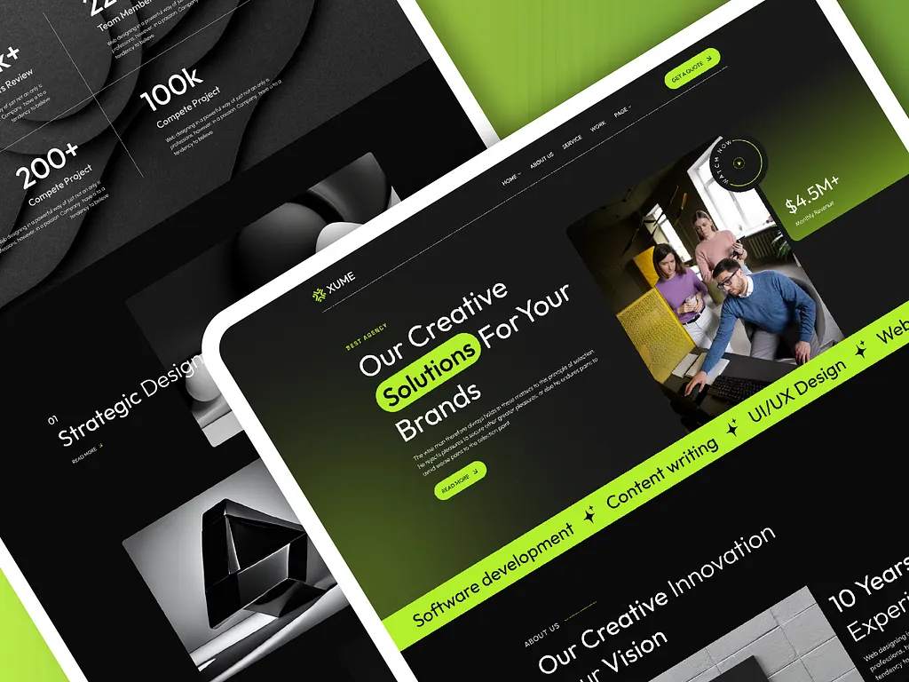 XUME: Creative Agency Website