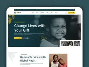 Hopent – Charity & Donation Website & App UI Design